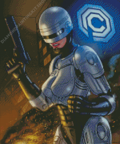 Robocop Girl Diamond Painting