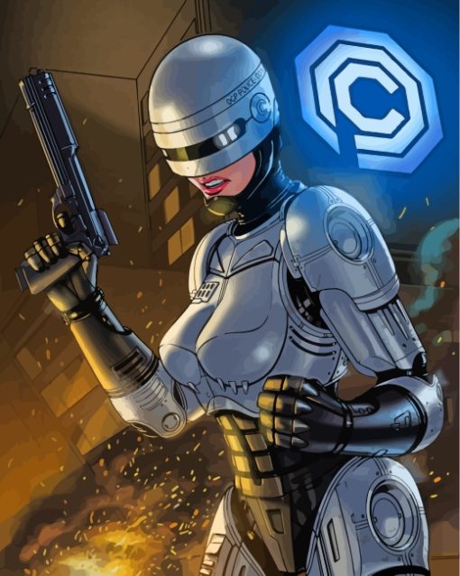 Robocop Girl Diamond Painting