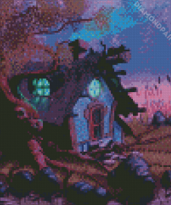 Scary Wizards Cottage Diamond Painting