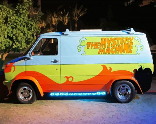 Scooby Doo Mystery Machine Diamond Painting