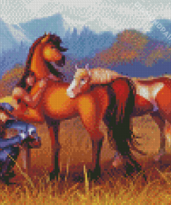 Spirit Stallion Of The Cimarron Characters Diamond Painting