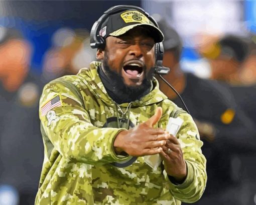 The American Coach Mike Tomlin Diamond Painting