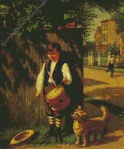 Vintage Drummer Boy Diamond Painting