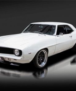 White 69 Camaro Diamond Painting