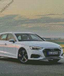 White Audi A4 Diamond Painting