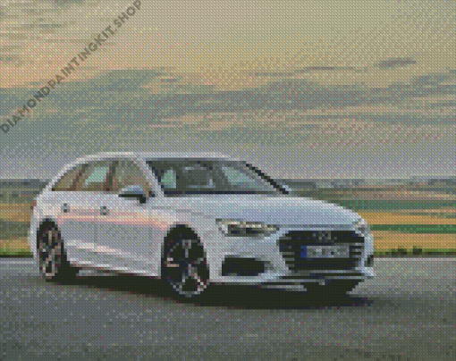 White Audi A4 Diamond Painting