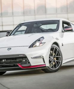 White Nissan 370 Z Diamond Painting