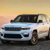 White Jeep Cherokee Diamond Painting