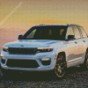 White Jeep Cherokee Diamond Painting