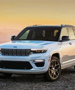 White Jeep Cherokee Diamond Painting