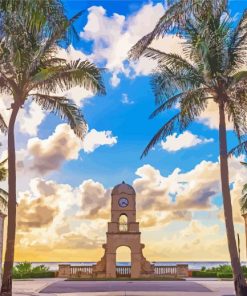 Worth Avenue Clock Tower Palm Beach Florida Diamond Painting