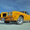 Yellow Pontiac 1970 Gto Car Diamond Painting