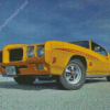 Yellow Pontiac 1970 Gto Car Diamond Painting