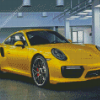 Yellow Porsche 911 Diamond Painting