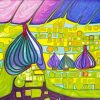 A Yellow Last Will By Hundertwasser Diamond Painting