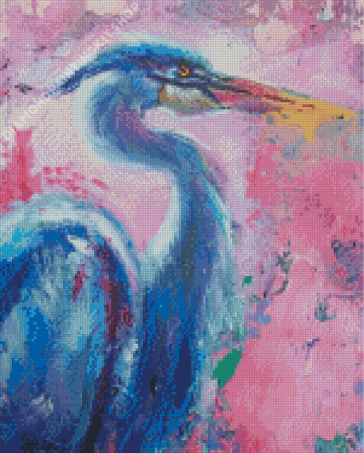 Abstract Heron Head Art Diamond Paintings