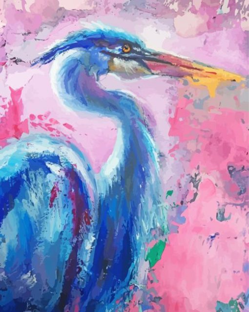 Abstract Heron Head Art Diamond Paintings