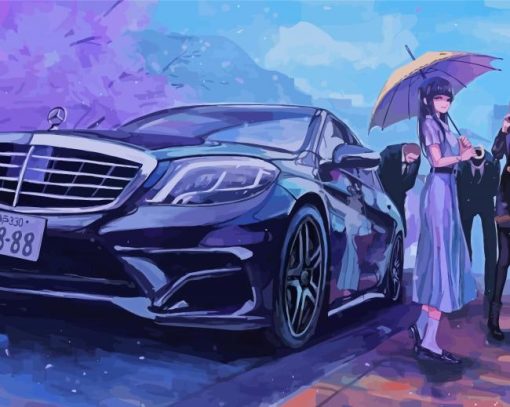 Anime Car Art Diamond Paintings