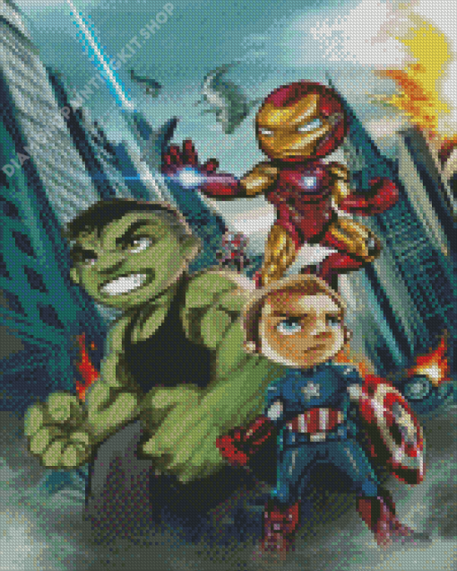 Baby Marvels Super Heroes Diamond Painting