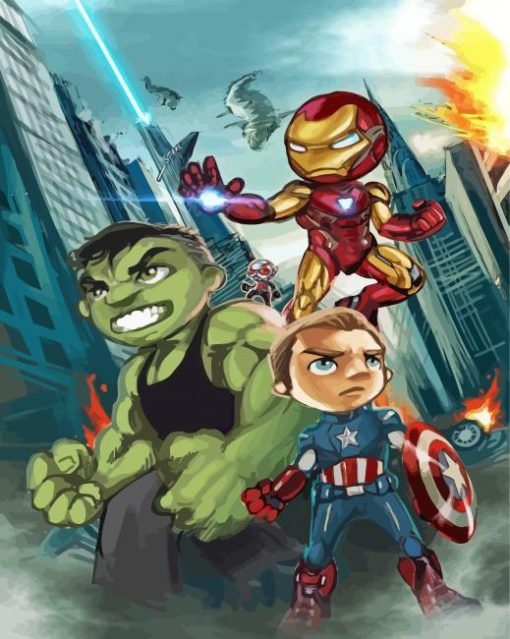 Baby Marvels Super Heroes Diamond Painting