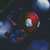 Baby Spider Man At Night Diamond Painting