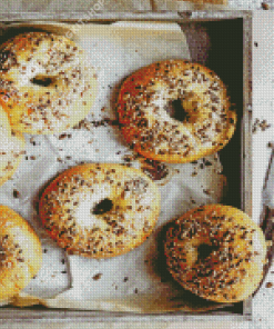 Bagels Homemade Food Diamond Painting