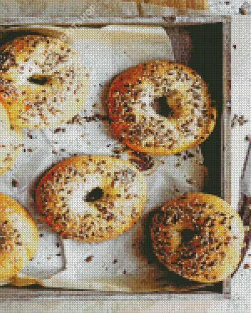 Bagels Homemade Food Diamond Painting