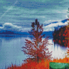 Beautiful Autumn Lake Diamond Painting