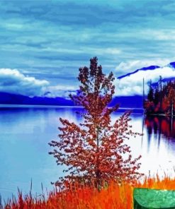 Beautiful Autumn Lake Diamond Painting