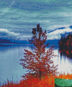 Beautiful Autumn Lake Diamond Painting