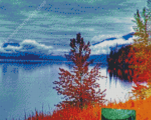 Beautiful Autumn Lake Diamond Painting