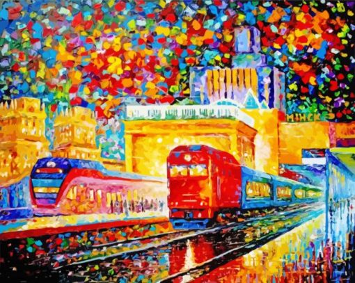 Belarusian Railway Station Art Diamond Painting