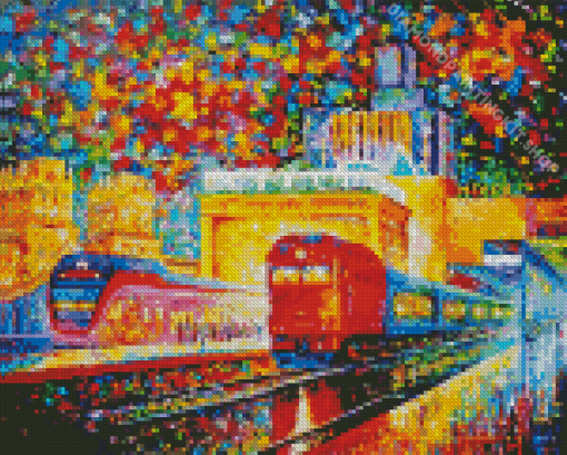 Belarusian Railway Station Art Diamond Painting