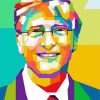 Bill Gates Pop Art Diamond Painting