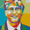 Bill Gates Pop Art Diamond Painting