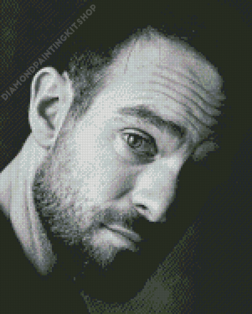 Black And White Charlie Cox Diamond Painting