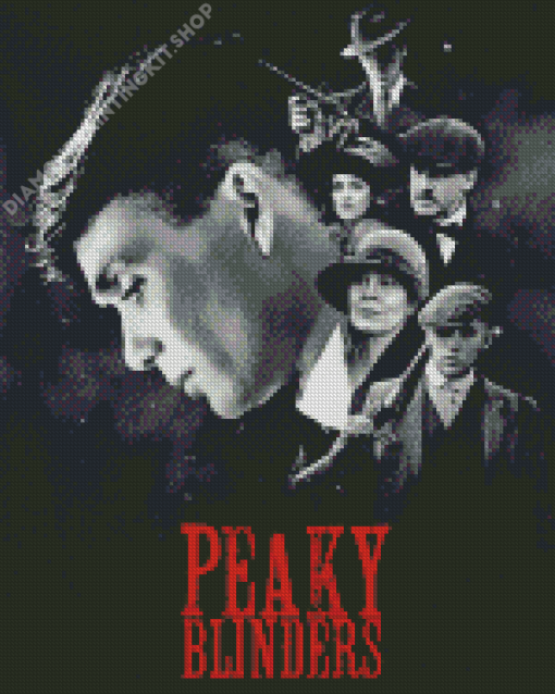 Black And White Peaky Blinders Poster Diamond Paintings