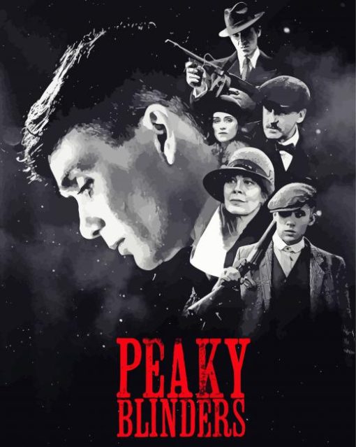 Black And White Peaky Blinders Poster Diamond Paintings