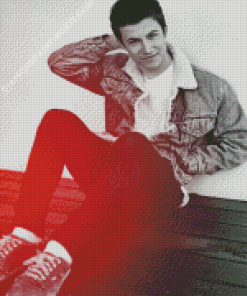 Black And White Dylan Minnette Diamond Painting