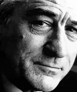 Black And White Robert De Niro Diamond Painting