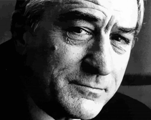 Black And White Robert De Niro Diamond Painting