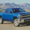 Blue 2017 Chevy Silverado Z71 Diamond Painting