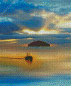 Boat By Ailsa Craig Diamond Painting