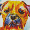 Border Terrier Head Diamond Painting