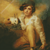 Boy And Rabbit By Henry Raeburn Diamond Painting