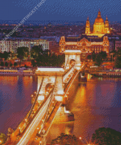 Budapest Evening Night Diamond Paintings