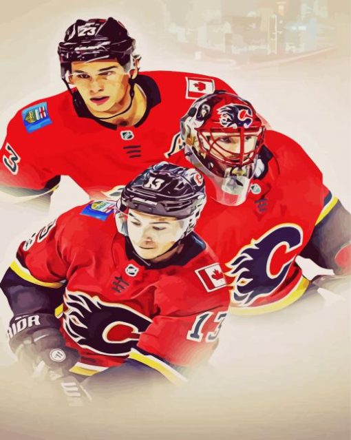 Calgary Flames Players Diamond Painting