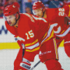 Calgary Flames Hockey Team Players Diamond Painting