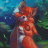 Cartoon Fox Couple Diamond Painting