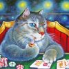 Cat Poker Diamond Painting